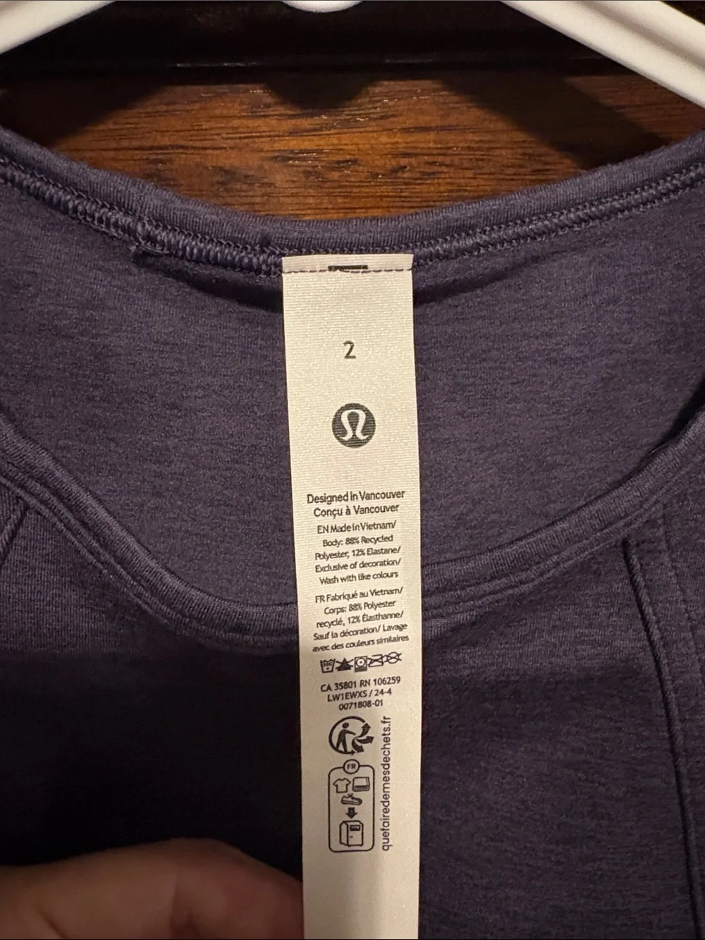 Lululemon Soft Sueded Crewneck Cropped Tank